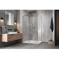Sanplast Duo 602260065042401 kabina z brodzikiem prostokątna 100x80 cm