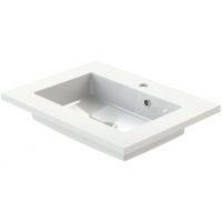 Tiger S-line Quadro 1632500141 umywalka 60x45 cm prostokątna meblowa biała