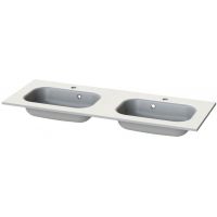 Tiger S-line Oval 1633908841 umywalka 120x45 cm prostokątna meblowa-podwójna biała