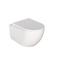 Vilarte by Dura Siena 5751 miska wc wisząca bez kołnierza ze spłukiwaniem wirowym biały połysk