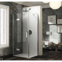 Huppe Solva Pure częściowo w ramie 4-kąt ST0817092322 ścianka prysznicowa 120 cm