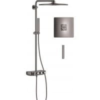 Grohe Euphoria 26508A00 zestaw prysznicowy ścienny termostatyczny z deszczownicą hard graphite