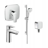 Zestaw Hansgrohe Fixfit 26457000 + Hansgrohe Croma 26582400 + Hansgrohe Talis E 71765000 + Hansgrohe Talis E 71710000