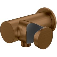 Kohlman Axel Brushed Copper QW004AEBC przyłącze kątowe z uchwytem miedź
