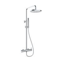 Oltens Molle 36504100 zestaw prysznicowy ścienny z deszczownicą chrom