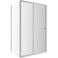 Omnires Bronx S2050130CRTR drzwi prysznicowe 130 cm rozsuwane chrom połysk/szkło przezroczyste