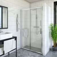 Roth Proxima 52616000000002 drzwi prysznicowe 160 cm rozsuwane chrom połysk/szkło przezroczyste