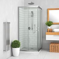 Roth Lega 55480000000002 kabina prysznicowa 80x80 cm kwadratowa chrom połysk/szkło przezroczyste