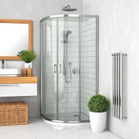 Roth Lega 55580000000002 kabina prysznicowa 80x80 cm półokrągła chrom połysk/szkło przezroczyste