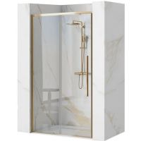 Rea Solar Gold REAK6548 drzwi prysznicowe 120 cm rozsuwane złoty połysk/szkło przezroczyste