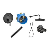Zestaw Roca A525869403 + Roca Naia Black A5A0B96CN0 + Roca Sensum A5B3750CN0 + Roca Round A5B5250CN0 + Roca Flex A5B3850CN0 + Roca Rainsense A5B3950CN0 + Roca Rainsense A5B0250CN0