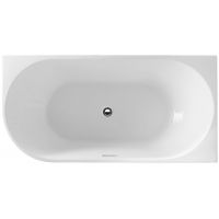 Aqualine Tibera E1035 wanna przyścienna 150x75 cm owalna biała
