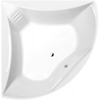 Polysan Bermuda 29219 wanna narożna 165x165 cm lewa biała