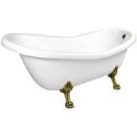 Polysan Retro 42132 wanna wolnostojąca 169x75 cm owalna biała