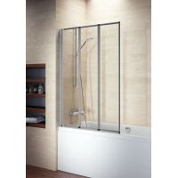 Riho Alta G008001111 parawan nawannowy 100 cm 3-częściowy chrom połysk/szkło przezroczyste