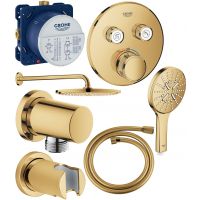 Zestaw Grohe 26066GL0, 26574GL0, 27057GL0, 27074GL0, 28362GL0, 29119GL0, 35600000