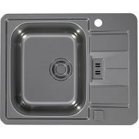 Alveus Monarch 1078537 zlewozmywak stalowy 61x50 cm grafit