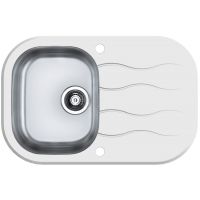 Alveus Wave 1102729 zlewozmywak stalowy 76x50 cm