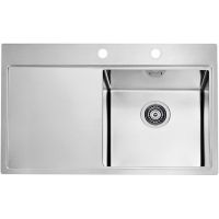 Alveus Pure 1123790 zlewozmywak stalowy 79x52.5 cm