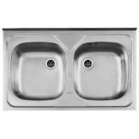 Alveus Compact 1009428 zlewozmywak stalowy 80x50 cm