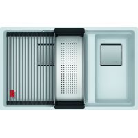 Franke Kanon 1250528638 zlewozmywak granitowy 76x46 cm biały