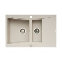 Pyramis Softline 070002001 zlewozmywak granitowy 79x51 cm