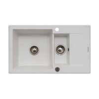 Pyramis Korfu 070061801 zlewozmywak granitowy 78x46 cm biały