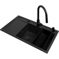 Pyramis Camea 070168502BE zlewozmywak z baterią czarny/czarny