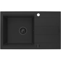 Pyramis Sparta Plus 070175802 zlewozmywak granitowy 78x48 cm czarny