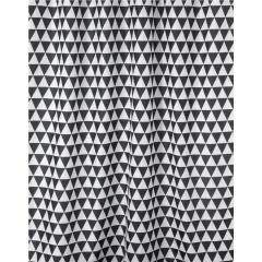BISK Plain 06866 zasłona prysznicowa 180x200 cm biała-czarna
