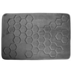 Hyggli Honey 70089 dywanik łazienkowy 90x60 cm prostokątny szary