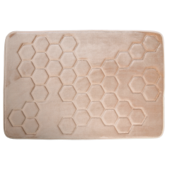 Hyggli Honey 70091 dywanik łazienkowy 90x60 cm prostokątny beżowy