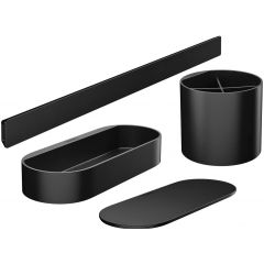 Hansgrohe WallStoris 27968670 zestaw akcesoriów czarny