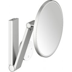 Keuco Cosmetic mirrors 17612219002 lusterko kosmetyczne 21.2x31.8 cm okrągłe z oświetleniem stal