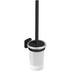 Kludi Vela S 25974N2 szczotka toaletowa z rączką ścienna czarna
