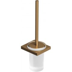 Kludi Vela C 31974N1 szczotka toaletowa z rączką ścienna brązowa