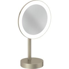 Kludi Vela R 58995N5F lusterko kosmetyczne 20.2x35.5 cm okrągłe z oświetleniem nikiel