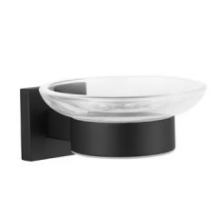 Kronenbach Quara 2.0 Black 292100601904 mydelniczka ścienna czarna-przezroczysta