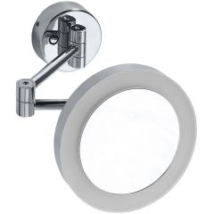 Sapho X-Round XR016 lusterko kosmetyczne 20x20 cm okrągłe z oświetleniem chrom