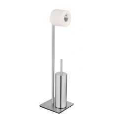 Wenko Recco 25378100 stojak na papier toaletowy ze szczotką wc