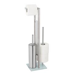Wenko Rivalta 25399100 stojak na papier toaletowy ze szczotką wc