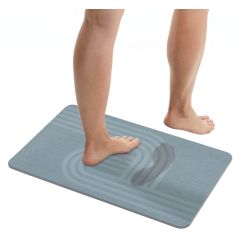 Wenko 25963100 dywanik łazienkowy 60x40 cm prostokątny szary