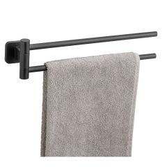 Wenko Turbo-Loc Porto Black 26398100 drążek na ręcznik czarny