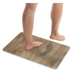 Wenko 26495100 dywanik łazienkowy 60x40 cm prostokątny brązowy