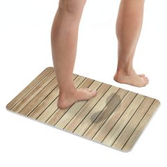 Wenko 26496100 dywanik łazienkowy 60x40 cm prostokątny beżowy