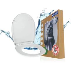Wenko Relief 26505100 deska sedesowa wolnoopadająca biała-czarna