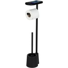 Wenko 26555100 stojak ze szczotką do wc czarny