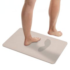 Wenko 26654100 dywanik łazienkowy 60x39 cm prostokątny beżowy