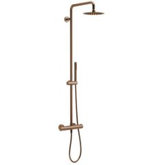 Excellent Termo Round ARACSY107CB zestaw prysznicowy ścienny termostatyczny z deszczownicą