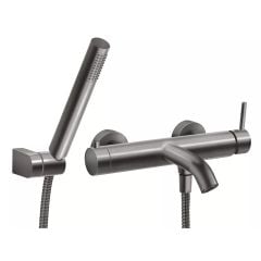 Ferro Ciriculus BCK11GM bateria wannowo-prysznicowa ścienna grafitowa